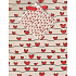 Nekupto Geschenk Papiertüte 14 x 11 x 6,5 cm Herzen 961 02 BS