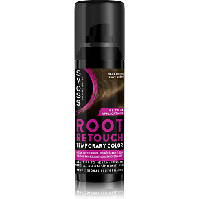 Syoss Root Retouch Spray zur vorübergehenden Abdeckung von Nachwuchs Dunkelbraun 120 ml