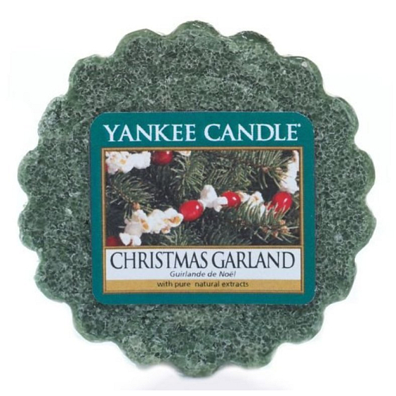 Yankee Candle Christmas Garland - Weihnachtskranz aus duftendem Wachs für Aromalampen 22 g