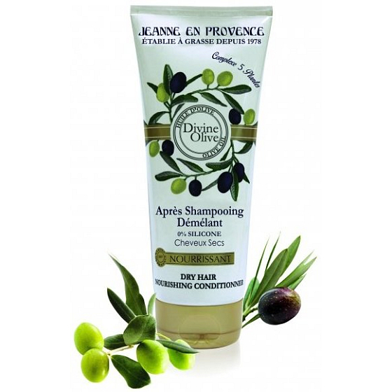 Jeanne en Provence Divine Olive nährende Spülung für trockenes Haar 200 ml