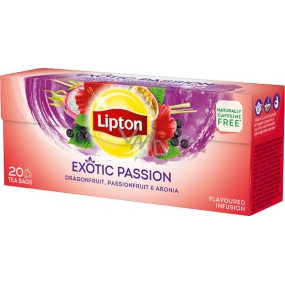 Lipton Exotic Passion Kräutertee mit exotischen Früchten 20 Aufgussbeutel 36 g