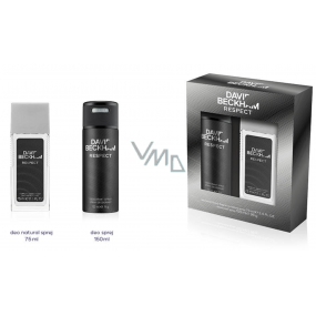 David Beckham Respect parfümiertes Deodorantglas für Männer 75 ml + Deodorantspray 150 ml, Kosmetikset
