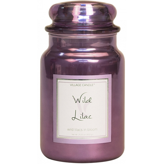 Village Candle Wild Lilac Duftkerze im Glas 2 Dochte 602 g