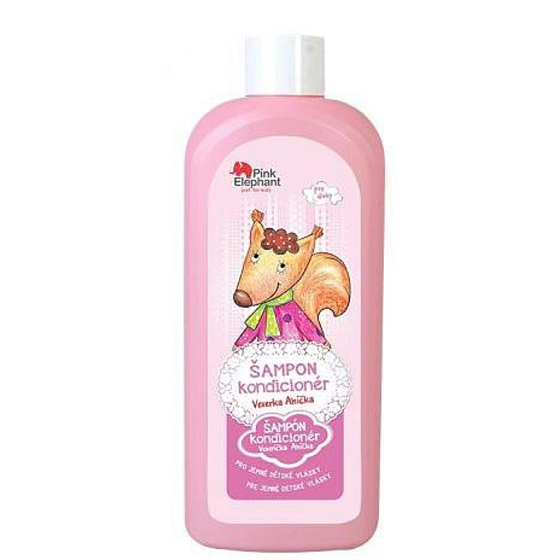 Pink Elephant Eichhörnchen Anička 2-in-1 Shampoo und Conditioner mit Panthenol für Kinder 500 ml
