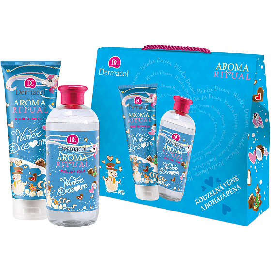 Dermacol Aroma Ritual Winter Dream Duschgel für Frauen 250 ml + Badeschaum 500 ml, Kosmetikset