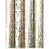Zöwie Geschenkpapier 70 x 150 cm Weihnachten Luxus Scandi mit geprägten goldschwarzen Sternen