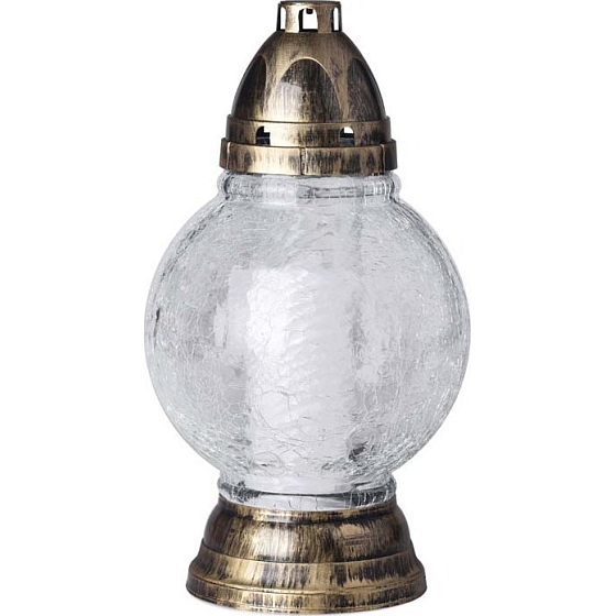 Bolsius Glaslampe Gebrochene Kugel 28 cm 52 Stunden 130 g