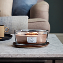 WoodWick Cashmere Duftkerze mit Holzdocht und Deckel Schiff 453 g