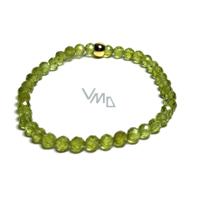 Olivin / Peridot Facettenarmband elastischer Naturstein, Kugel 5 mm / 16 - 17 cm, Stein schützt die menschliche Aura Olivin / Peridot Facettenarmband elastischer Naturstein, Kugel 5 mm / 16 - 17 cm, Stein schützt die menschliche Aura