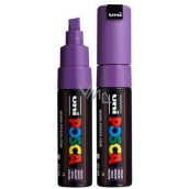 Posca Universal-Acrylmarker mit breiter, geschnittener Spitze 8 mm Lila PC-8K