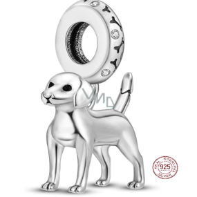 Charm Sterlingsilber 925 Hund - Stehender Labrador, Anhänger für Armband, Tier Charm Sterlingsilber 925 Hund - Stehender Labrador, Anhänger für Armband, Tier