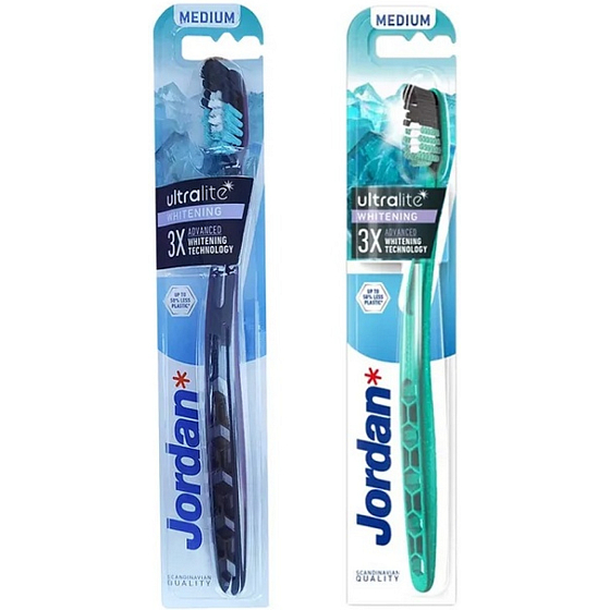 Jordan Ultralite Whitening Medium Zahnbürste, 1 Stück