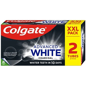 Colgate Zahnpasta Advanced White Charcoal 2x75ml