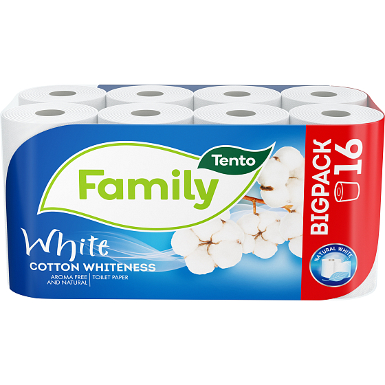 Dieser White Cotton Whiteness 2-lagige Toilettenpapier, 16 Rollen, 18 m Rolle