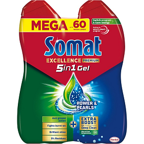 Somat Excellence Premium 5in1 Gel für Geschirrspüler Duo 2 × 540 ml Somat Excellence Premium 5in1 Gel für Geschirrspüler Duo 2 × 540 ml