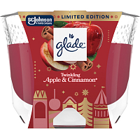 Glade große Duftkerze Twinkling Apple & Cinnamon 204 g