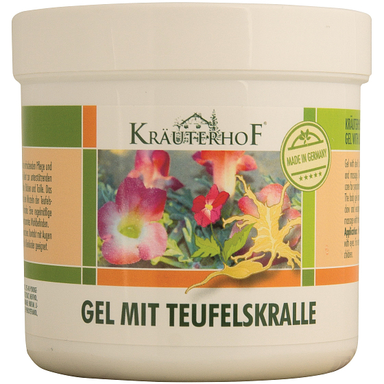 Krauterhof z Čertových drápů Körpergel hält die Haut während einer langfristigen Bettruhe von 250 ml in gutem Zustand