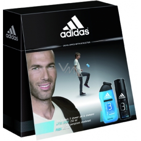 Adidas Action 3 Frisches Antitranspirant Deodorant Spray für Männer 150 ml + Duschgel 250 ml, Kosmetikset