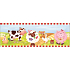 Listela Bauernhof Wandaufkleber 48 x 15,5 cm 3 Stück