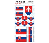 Arch Tattoo Aufkleber für Gesicht und Körper Slowakei Republik Flagge 8 x 15 cm 1 Stück