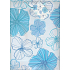 Nekupto Geschenk Papiertüte 32,5 x 26 x 13 cm Hellblau mit Blumen 846 40 BL