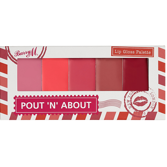 Barry M Pout 'n' O Lip Palette 5 Lipglosse LGP 1