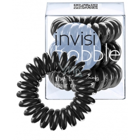 Invisibobble True Black Hair Band schwarze Spirale 3 Stück