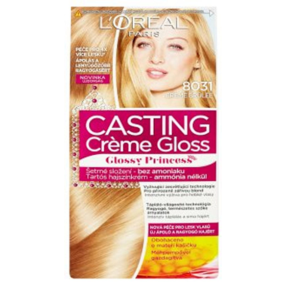 Loreal Paris Casting Creme Glanz Glänzende Prinzessin Haarfarbe 8031 Crème Brûlée