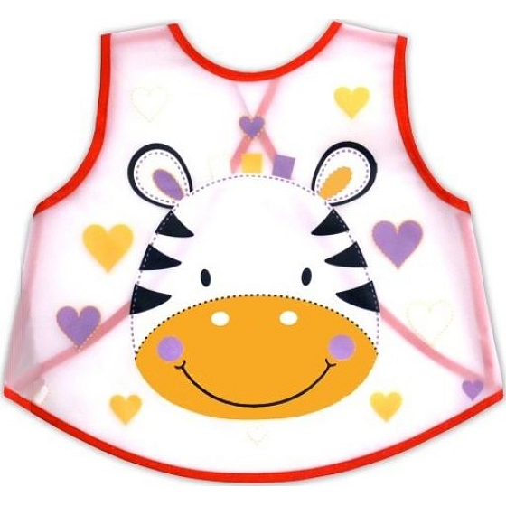 Erste Schritte Jungle waschbares Lätzchen Peva 38 x 39 cm Zebra