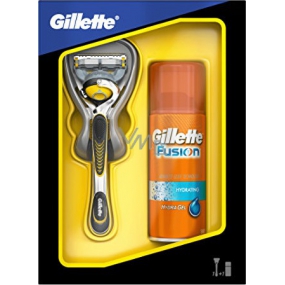 Gillette Fusion ProShield Rasierer + feuchtigkeitsspendendes Rasiergel 75 ml, Kosmetikset, für Männer