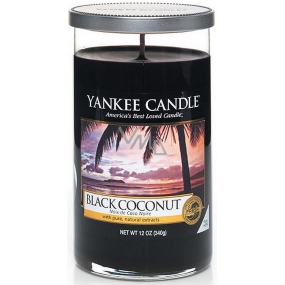 Yankee Candle Black Coconut - Schwarze Kokosnuss-Duftkerze Dekor mittel 340 g
