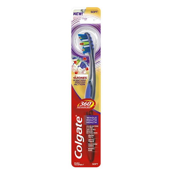 Colgate 360 ° Advanced Weiche weiche Zahnbürste