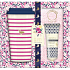 Baylis & Harding Wood Bell und Flower Meadow Reisebecher + superweiche rosa Socken + Fußlotion 50 ml, Kosmetikset