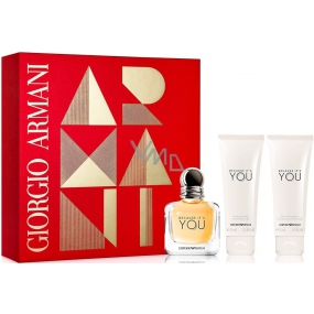 Giorgio Armani Emporio Weil Sie Eau de Parfum für Frauen 50 ml + Duschgel 75 ml + Körperlotion 75 ml, Geschenkset