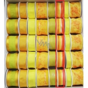 Ditipo Stoffband mit Draht gelb-orange, Streifen 3 mx 25 mm