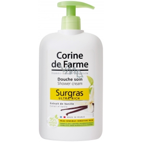 Corine de Farme Surgras Ultra-reichhaltiges cremiges Vanille-Duschgel für empfindliche Hautspender 750 ml
