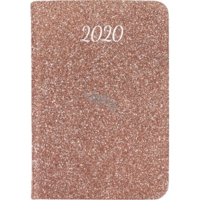 Albi Diary 2020 mini Pink Glitter 11 x 7,5 x 1 cm