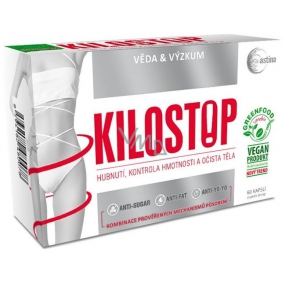 Astina Kilostop Balance Gewichtsverlust, Entgiftung, Entfernung von überschüssigem Wasser aus dem Körper Nahrungsergänzungsmittel 60 Kapseln