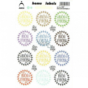 Arch Home Labels Home Labels Aufkleber Handgefertigt farbig 12 x 18 cm