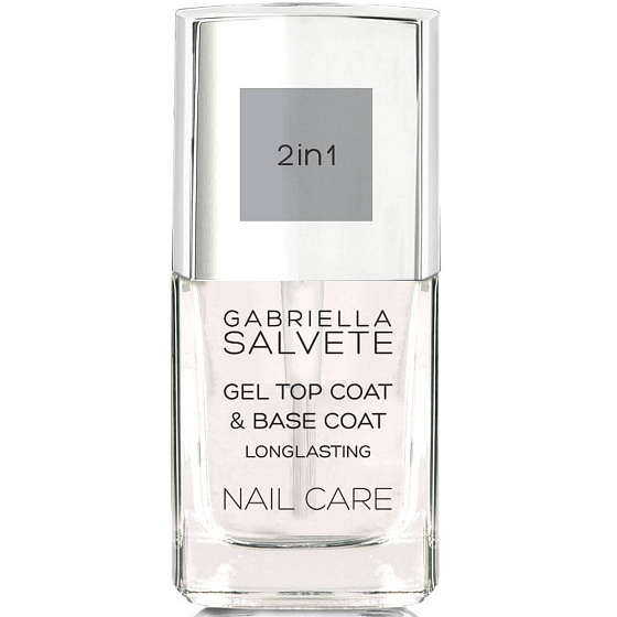 Gabriella Salvete Nagelpflegel 2 in 1 Deck- und Basislackgel-Decklack für Nägel 11 ml