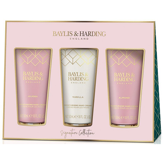 Baylis & Harding Jojoba, Vanille & Mandelöl Handcreme 3 x 50 ml, Kosmetikset für Damen