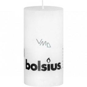 Bolsius Rustikale Kerze weiß Zylinder 68 x 130 mm