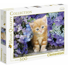 Clementoni Puzzle Katze in Blumen 1000 Teile, empfohlen ab 9 Jahren