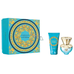 Versace Dylan Turquoise Eau de Toilette 30 ml + Körperlotion 50 ml, Geschenkset für Frauen