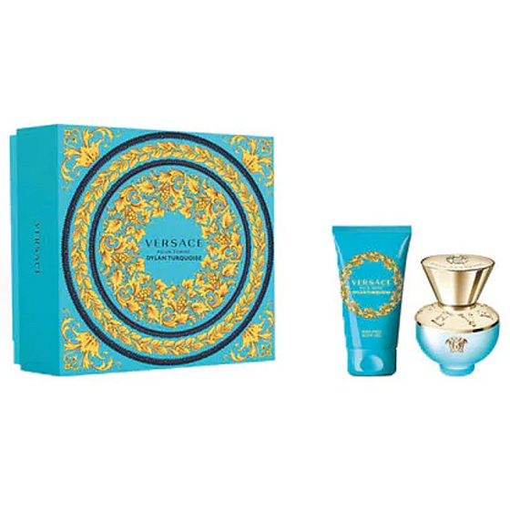 Versace Dylan Turquoise Eau de Toilette 30 ml + Körperlotion 50 ml, Geschenkset für Frauen