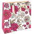 Nekupto Luxus Papier Geschenk Tasche 23 x 23 x 10 cm Blumen