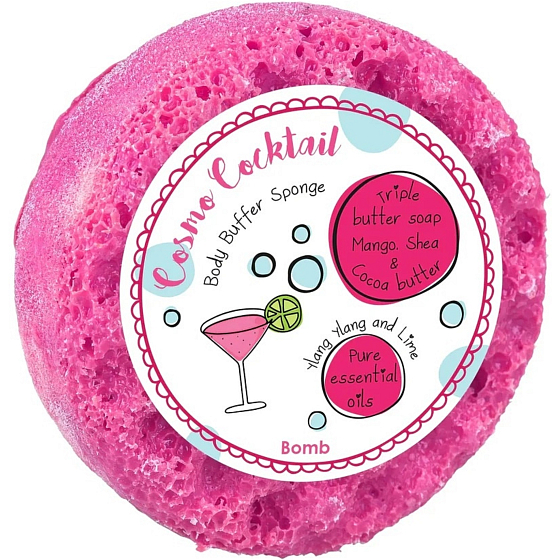 Bomb Cosmetics Cosmo Coctail natürlicher Duschmassageschwamm mit Duft 200 g