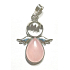 Rose Engel Schutzengel Anhänger Naturstein 3,5 x 2,5 mm, Stein der Liebe