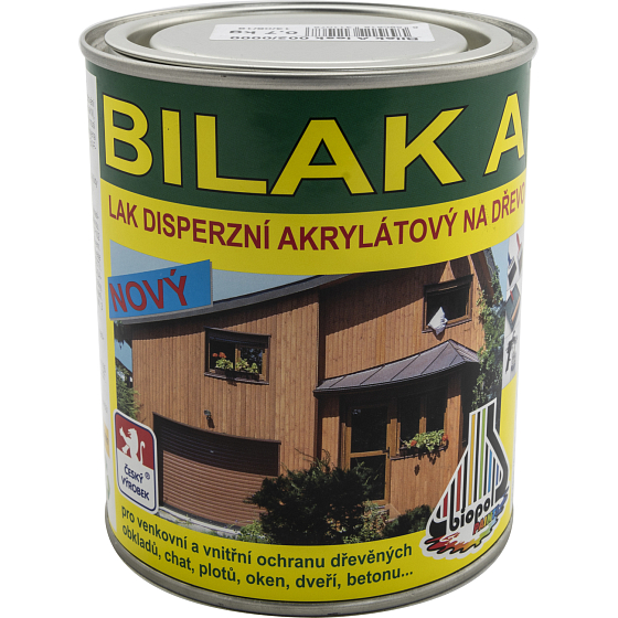 Bilak A 0000 glänzender Dispersionslack für Holz, transparent, 0,7 kg