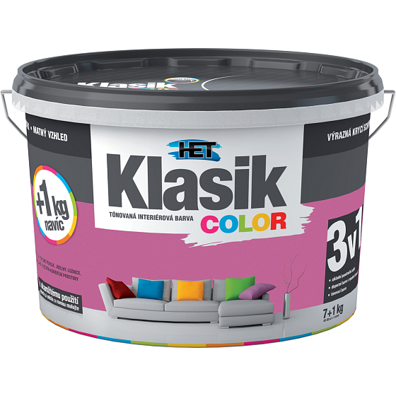Het Klasik Color Malerfarbe, 0317 purpur, 7+1 kg